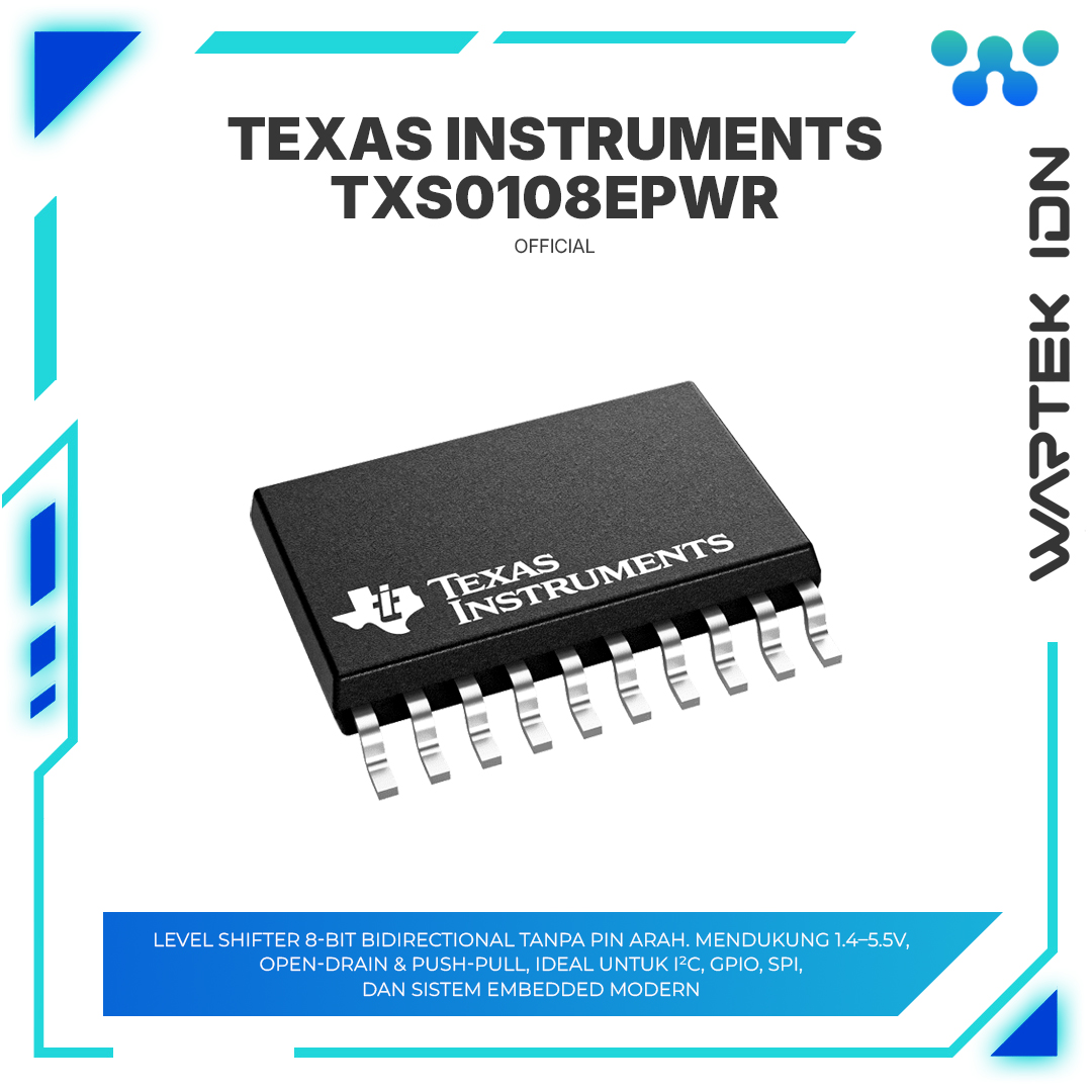 TXS0108EPWR - Eight-bit bidirectional voltage-level shifter for open-drain and push-pull applications